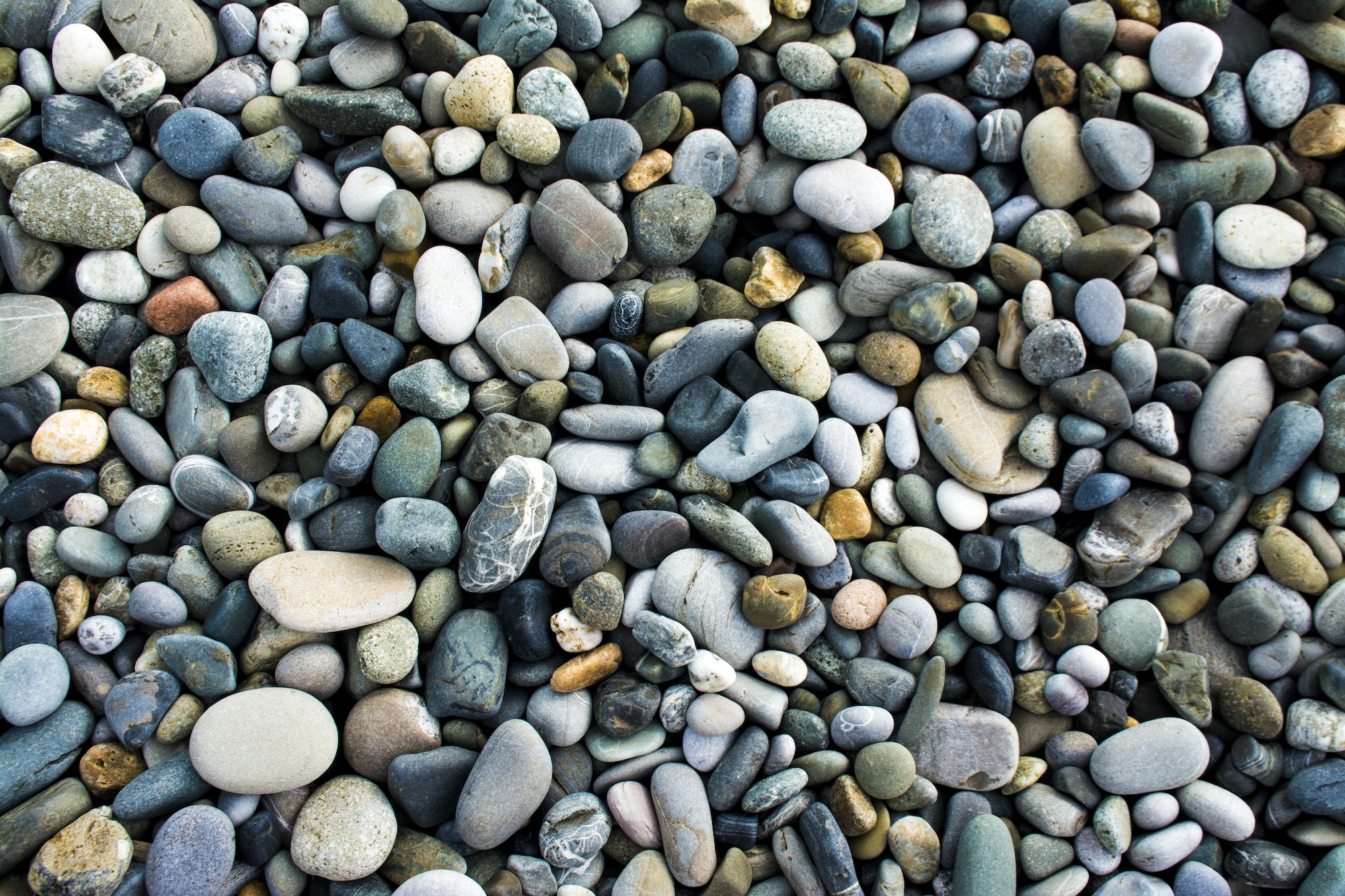 Sea gravel pebbles background
